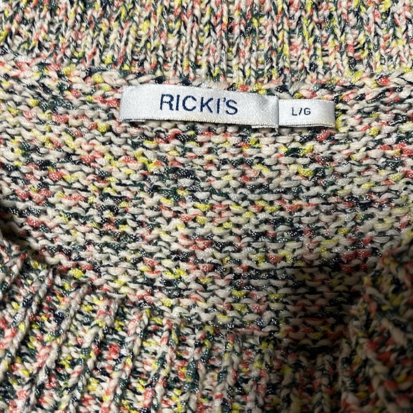 Rickis Multicolored Knitted camisole. Size Large. - Picture 2 of 3